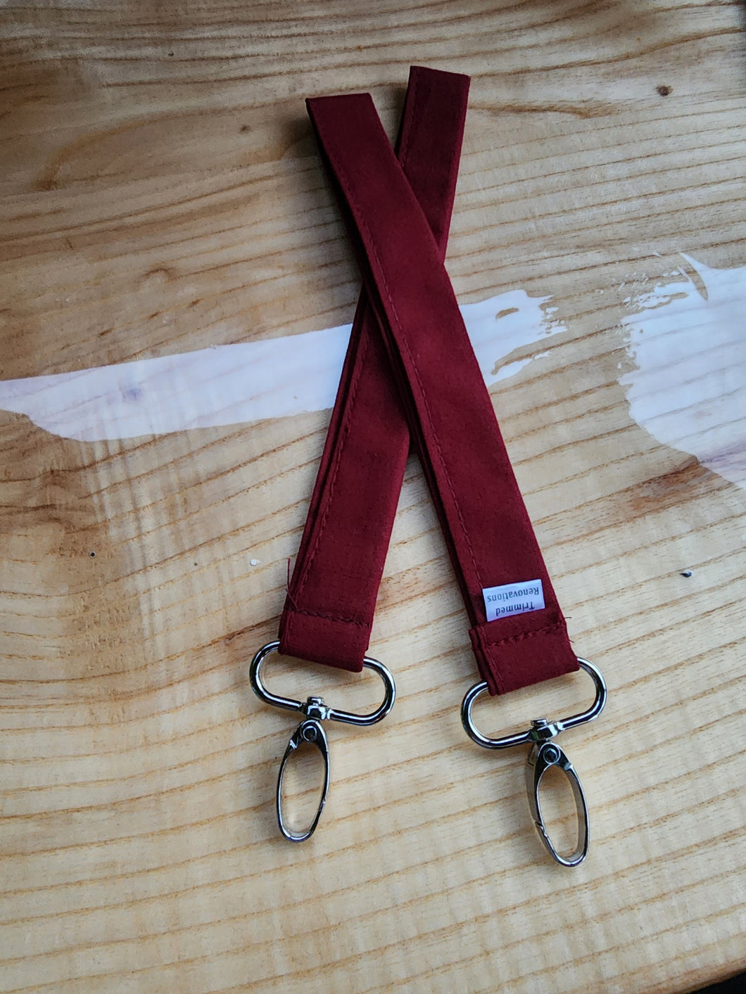 Burgundy key fob